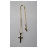 14K Gold Crucifix & Chain Necklace