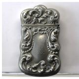 Antique sterling silver match safe
