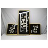 Shadow Box Metal Wall Art 3 Pcs Set