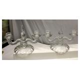 FOSTORIA GLASS COMPANY Colony Double Candlesticks