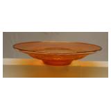 Marigold Iridescent Madrid Glass Console Bowl