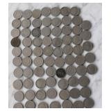 1891 to 1942 " V " Nickels 75 Coin Lot
