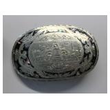 Vintage Sterling Silver Mother of Pearl Buckle
