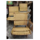 MCM Hans Wegner style folding lounge chairs 3
