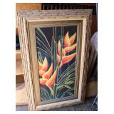Heliconia Poster Painting Signed
