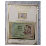 Thailand 100 Baht banknote Commemorative Stamp
