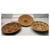 Handwoven Batoro Raffia Basket's Set of 3