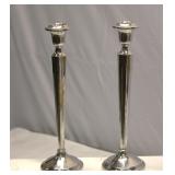 Sterling Silver Candle Holders 10" Tall