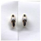 14K Gold Sapphire Earrings