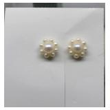 14K Gold Pearl Earrings
