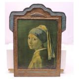 Vermeer Head Girl On Board 16" x 12"
