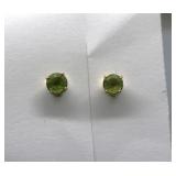 14K Gold Tourmaline Earrings