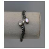 Vintage Sterling Silver Mother of Pearl Bracelet