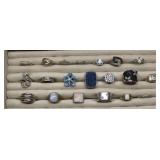Sterling Silver 925 Ring lot of 20 Rings