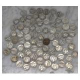Mercury Dims 78 Coins Lot