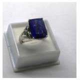 Vintage Sterling Silver Lapis Ring