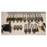 Pad Locks with Keys Lot