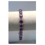 925 Sterling Silver Iolite Bracelet