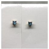 14K Gold Topaz Earrings ( No Backs )