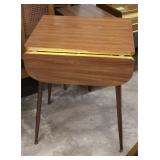 Mid Century Drop Leaf Dining Table 36"W 24"D 30"T