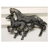 Cast Metal Horse Plaque