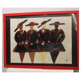 Oil on Paper Signed 29" x 21"