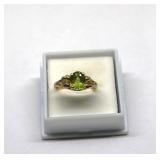 Vintage 14K Gold Tourmaline Ring