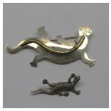 Vintage Sterling Silver Broaches set 2