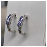 Sterling Silver Amethyst Earrings