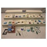 Chech Glass & Gemstone Beads Lot