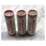 2007 Washington State Quarters 3 Rolls
