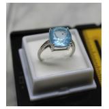Sterling Silver 925 Topaz Ring