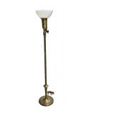 Antique Floor Lamp Glass Shade