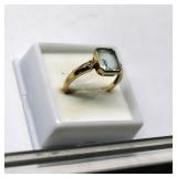 14K Gold Tanzanite Diamond Ring