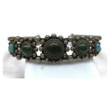 Vintage Southwest Silver Turquoise Bracelet