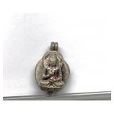 Vintage Sterling Silver Buddha Pendant