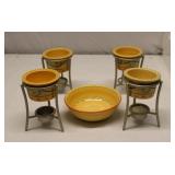 Pfaltzgraff Butter Warmer with Metal Stand