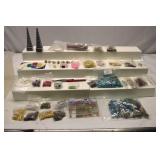 Glass Beads & Jewlery Making Supplies Lot