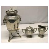 Silver Plate Coffee Pot Cream & Sugar