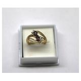 14K Gold Spinel Diamond Ring