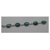 Southwest Sterling Silver Turquoise Bracelet