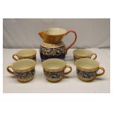 Pfaltzgraff Villa Della Luna Pitcher & Mugs Set