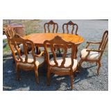 Dinning Table & 6 Chairs w Leaf