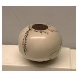 Michael Morier Burnished Horsehair Pottery Vase