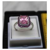 Sterling Silver 925 Tourmaline Spinel Ring