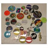 Vintage Pins & Buttons Lot