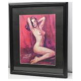 Nude Woman Art Signed Haiyan 2006 18" x 22.5"
