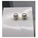 14K Gold Pearl Earrings