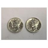 1942 & 45 Mercury Dimes
