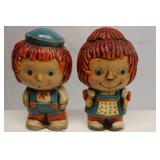 Vintage Raggedy Andy chalkware figurine